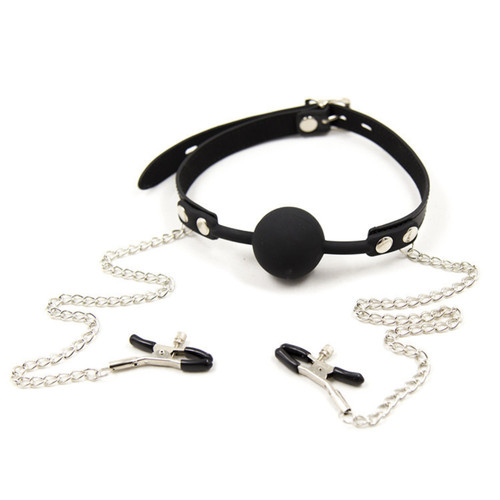 Set bdsm pinze capezzoli gag - bdsm, e